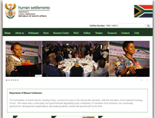 Tablet Screenshot of dhs.gov.za